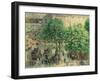 Place Du Theatre, Paris, 1898-Camille Pissarro-Framed Giclee Print