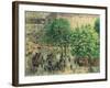 Place Du Theatre, Paris, 1898-Camille Pissarro-Framed Giclee Print