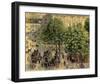 Place Due Theatre Francais, 1898-Camille Pissarro-Framed Art Print