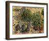 Place Due Theatre Francais, 1898-Camille Pissarro-Framed Art Print