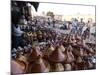 Place El Hedim and Tagine Pots, Meknes, Morocco, North Africa, Africa-Ethel Davies-Mounted Photographic Print