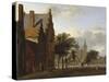 Place et église Saint-Victor à Xanten (Allemagne)-Jan Van Der Heyden-Stretched Canvas