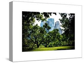 Place for Lovers in Central Park, Manhattan, New York City, White Frame, Full Size Photography-Philippe Hugonnard-Stretched Canvas