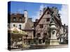 Place Francois Rude Bareuzai, Dijon, Bourgogne (Burgundy), France-Peter Scholey-Stretched Canvas