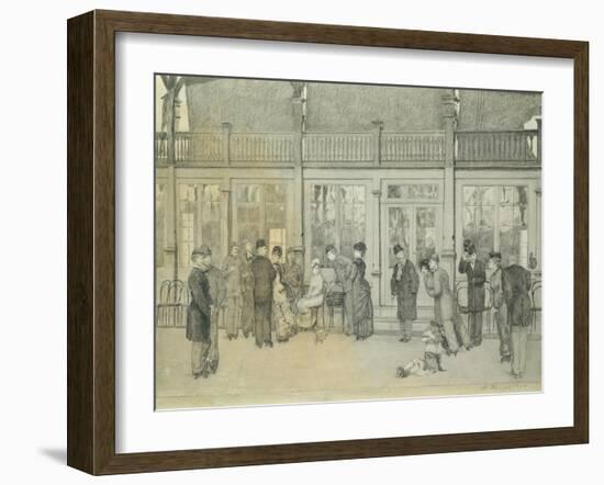 Place from 'Paraphrase on the Discovery of a Glove', Pub. 1881, 1878-Max Klinger-Framed Giclee Print