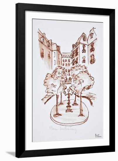 Place Furstenberg, Saint-Germain-des-Pres church, Paris, France-Richard Lawrence-Framed Photographic Print