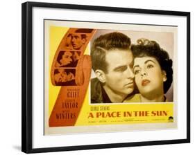 Place in the Sun, Montgomery Clift, Elizabeth Taylor, 1951-null-Framed Art Print