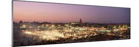 Place Jemaa El Fna (Djemaa El Fna) at Dusk, Marrakesh (Marrakech), Morocco, North Africa, Africa-Sergio Pitamitz-Mounted Photographic Print