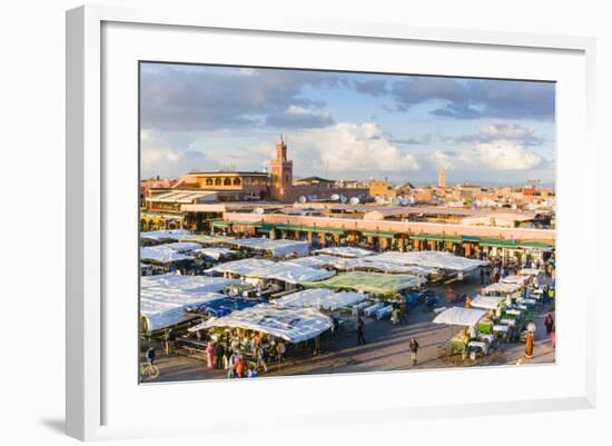 Place Jemaa El Fna (Djemaa El Fna), Marrakech, Morocco-Nico Tondini-Framed Photographic Print