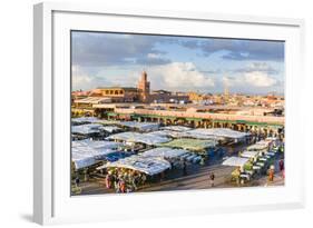 Place Jemaa El Fna (Djemaa El Fna), Marrakech, Morocco-Nico Tondini-Framed Photographic Print