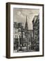 Place Maubert, 1915-Lucien Gautier-Framed Giclee Print