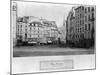 Place Maubert from the Marche Des Carmes, Paris 1858-78-Charles Marville-Mounted Giclee Print