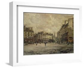 Place Maubert, Paris, 1888-Emmanuel Lansyer-Framed Giclee Print