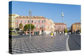 Place Messina, Nice, Alpes Maritimes, Cote d'Azur, Provence, France, Europe-Fraser Hall-Stretched Canvas