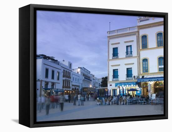 Place Moulay Hassan, Essaouira, Atlantic Coast, Morocco-Walter Bibikow-Framed Stretched Canvas