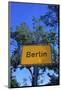 Place name sign Berlin-null-Mounted Art Print