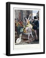 Place Notre-Dame: Notre-Dame de Paris, livre II, chapitre III-Nicolas Maurin-Framed Giclee Print