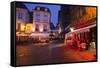 Place Plumereau in Vieux Tours on a Late December Evening, Tours, Indre-Et-Loire, France, Europe-Julian Elliott-Framed Stretched Canvas