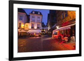 Place Plumereau in Vieux Tours on a Late December Evening, Tours, Indre-Et-Loire, France, Europe-Julian Elliott-Framed Photographic Print