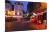 Place Plumereau in Vieux Tours on a Late December Evening, Tours, Indre-Et-Loire, France, Europe-Julian Elliott-Mounted Photographic Print