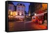 Place Plumereau in Vieux Tours on a Late December Evening, Tours, Indre-Et-Loire, France, Europe-Julian Elliott-Framed Stretched Canvas