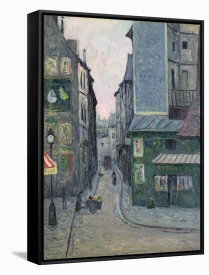 Place Saint Andre Des Arts, Rue Suger, Paris-Maxime Emile Louis Maufra-Framed Stretched Canvas