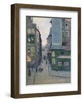 Place Saint Andre Des Arts, Rue Suger, Paris-Maxime Emile Louis Maufra-Framed Giclee Print