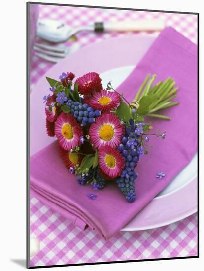 Place-Setting with Spring Posy-Friedrich Strauss-Mounted Photographic Print