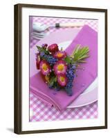 Place-Setting with Spring Posy-Friedrich Strauss-Framed Photographic Print