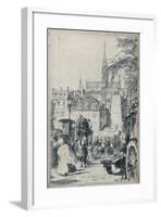 'Place St. Michel, Paris', c1913-Walter Zeising-Framed Giclee Print
