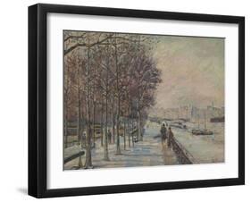 Place Valhubert, Paris-Armand Guillaumin-Framed Giclee Print