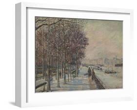 Place Valhubert, Paris-Armand Guillaumin-Framed Giclee Print