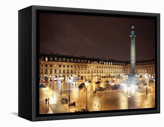 Place Vendome by Night - Paris - France-Philippe Hugonnard-Framed Stretched Canvas