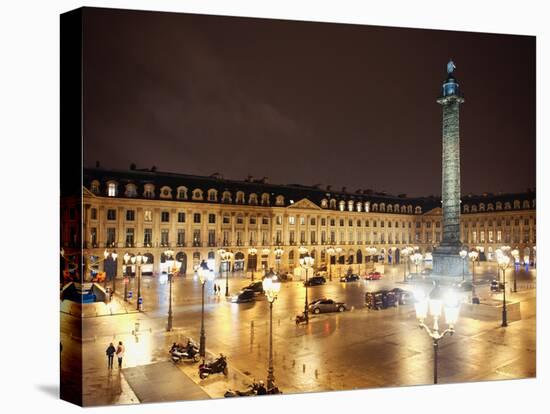 Place Vendome by Night - Paris - France-Philippe Hugonnard-Stretched Canvas