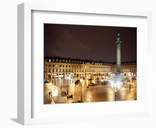 Place Vendome by Night - Paris - France-Philippe Hugonnard-Framed Photographic Print