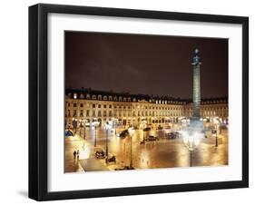 Place Vendome by Night - Paris - France-Philippe Hugonnard-Framed Premium Photographic Print