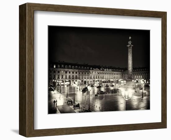 Place Vendome by Night - Paris - France-Philippe Hugonnard-Framed Photographic Print