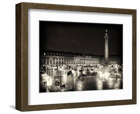 Place Vendome by Night - Paris - France-Philippe Hugonnard-Framed Photographic Print