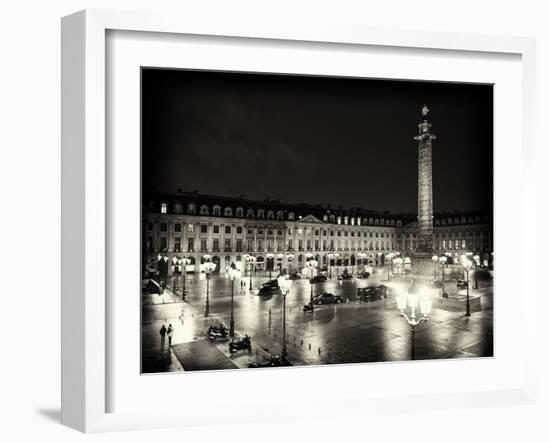 Place Vendome by Night - Paris - France-Philippe Hugonnard-Framed Premium Photographic Print