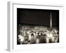 Place Vendome by Night - Paris - France-Philippe Hugonnard-Framed Premium Photographic Print