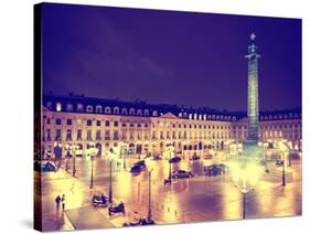 Place Vendome by Night - Paris - France-Philippe Hugonnard-Stretched Canvas