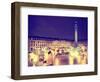 Place Vendome by Night - Paris - France-Philippe Hugonnard-Framed Photographic Print