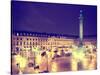 Place Vendome by Night - Paris - France-Philippe Hugonnard-Stretched Canvas