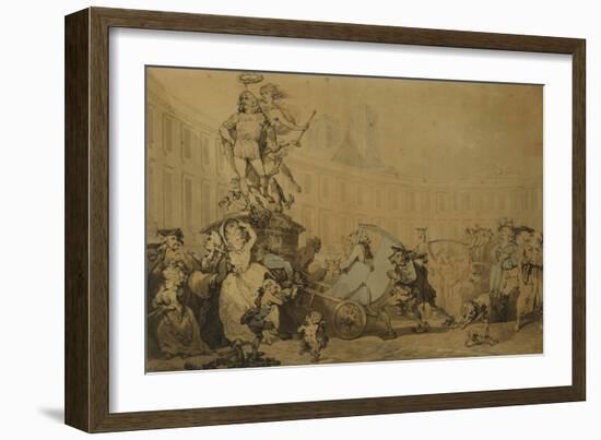 Place Victoire a Paris, 1784-Thomas Rowlandson-Framed Giclee Print