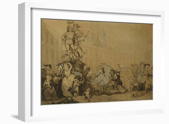 Place Victoire a Paris, 1784-Thomas Rowlandson-Framed Giclee Print