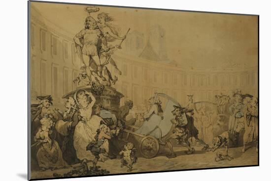 Place Victoire a Paris, 1784-Thomas Rowlandson-Mounted Giclee Print