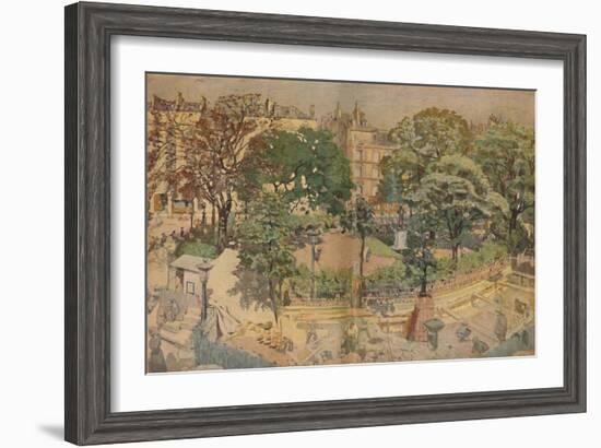 'Place Vintimille, seen from the painter's window (1917)', 1917, (1946)-Edouard Vuillard-Framed Giclee Print