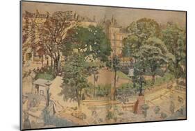 'Place Vintimille, seen from the painter's window (1917)', 1917, (1946)-Edouard Vuillard-Mounted Giclee Print