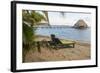 Placencia, Belize. Lounge Chairs on Groomed Sandy Beach-Trish Drury-Framed Photographic Print