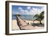 Placencia, Belize. Roberts Grove Resort, Pier Leads from Beach to Bar-Trish Drury-Framed Photographic Print